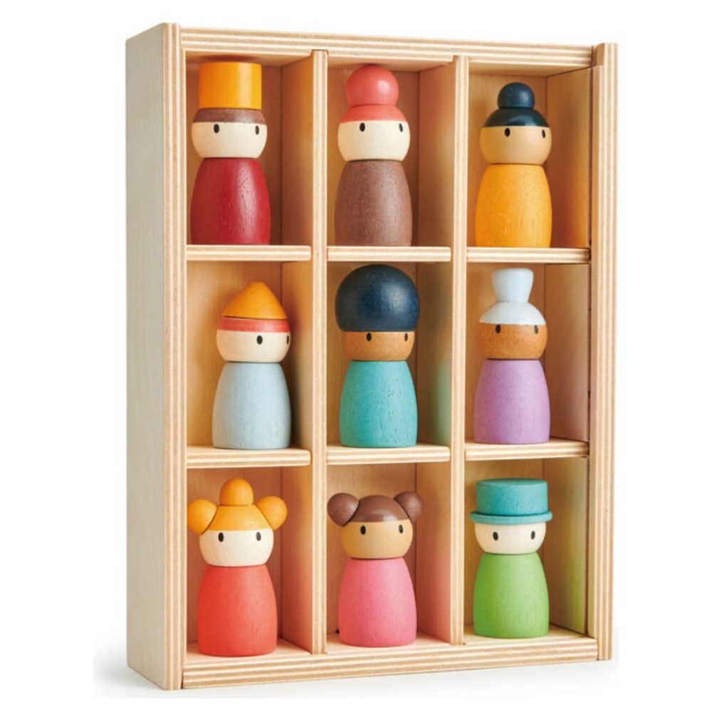 🪀 Tenderleaf Toys Happy Folk Hotel wood peg doll set